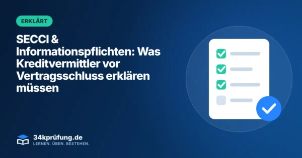 Beitragsbild „SECCI & Informationspflichten“ mit Illustration: Abgehakte Checkliste